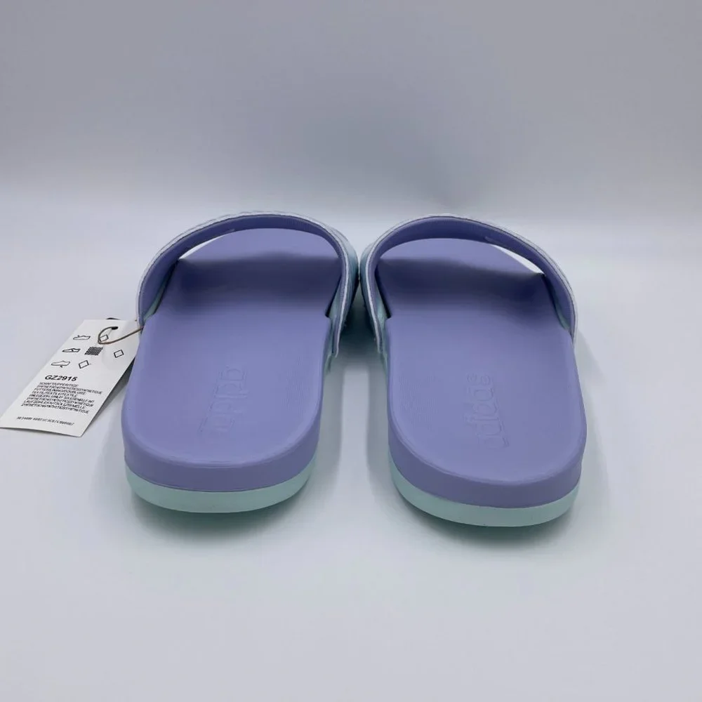 Adidas Adilette Comfort Violet / Mint Womens Slides - Picture 4 of 8